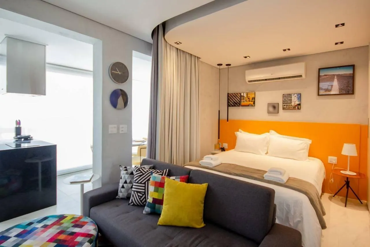 BHomy Vila Olímpia Espetacular com sacada AF193 Apartamento São Paulo