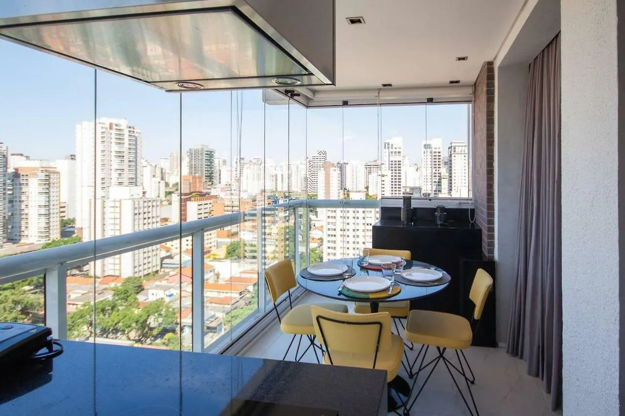 BHomy Vila Olímpia Espetacular com sacada AF193 Apartamento São Paulo