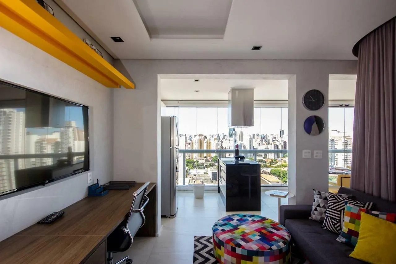 BHomy Vila Olímpia Espetacular com sacada AF193 Apartamento São Paulo